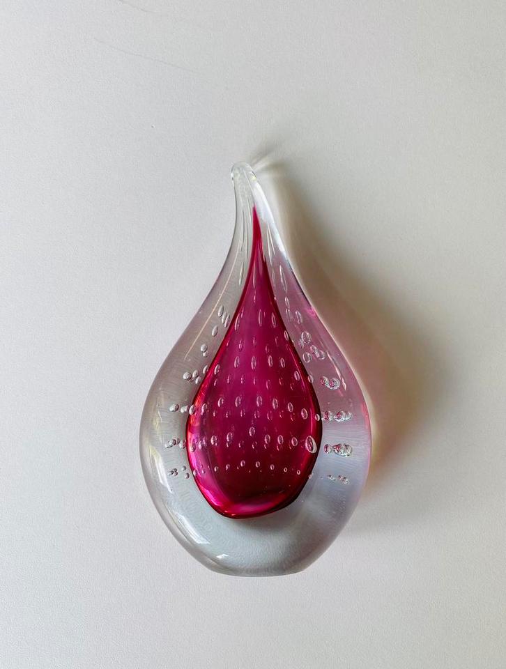 Glazen presse papier ontwerp Adam Jablonski, Huis en Inrichting, Woonaccessoires | Overige, Gebruikt, Ophalen of Verzenden