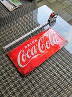 Coca cola bord met reliëf 25 x 50 cm, Reclamebord, Ophalen of Verzenden, Zo goed als nieuw