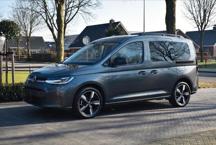 Volkswagen Caddy Move editie 2021 Grijs, Auto's, Bestelauto's, Particulier, ABS, Adaptieve lichten, Adaptive Cruise Control, Airbags