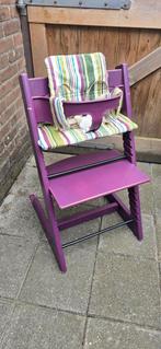 Stokke tripp trapp met Babyset, Kussen en tuigje, Ophalen, Gebruikt, Meegroeistoel, Stoelverkleiner