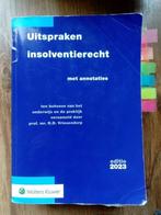 Uitspraken insolventierecht, Boeken, Studieboeken en Cursussen, Gelezen, Ophalen of Verzenden, WO, Wolters Kluwer