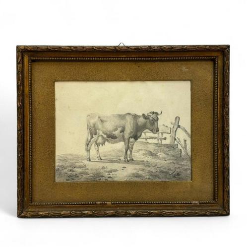 Albertus Verhoesen (1806-1881), Antiek en Kunst, Kunst | Tekeningen en Foto's, Ophalen of Verzenden