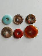 Edelstenen donuts / doorboorde hangers / knuffelstenen, Ophalen of Verzenden, Zo goed als nieuw