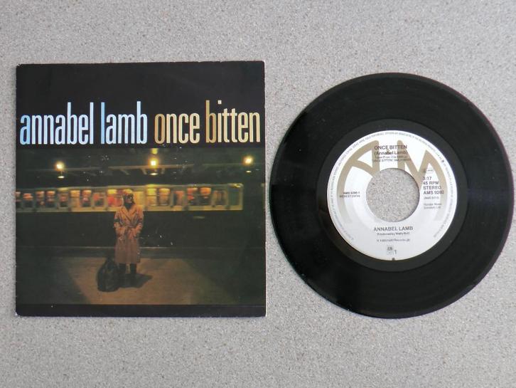 Annabel Lamb - Once bitten VINYL SINGLE, Cd's en Dvd's, Vinyl Singles, Gebruikt, Single, Pop, 7 inch, Ophalen of Verzenden