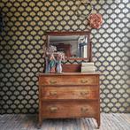 Mooie eikenhouten vintage ladekast/kaptafel, Ophalen, Zo goed als nieuw, 25 tot 50 cm, Minder dan 100 cm
