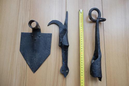 3 smeedijzeren gereedschappen, Antiek en Kunst, Antiek | Gereedschap en Instrumenten, Ophalen
