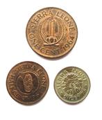 3 x Sierra Leone ½ -1-5 cent, 1964, Verzenden, Overige landen, Setje