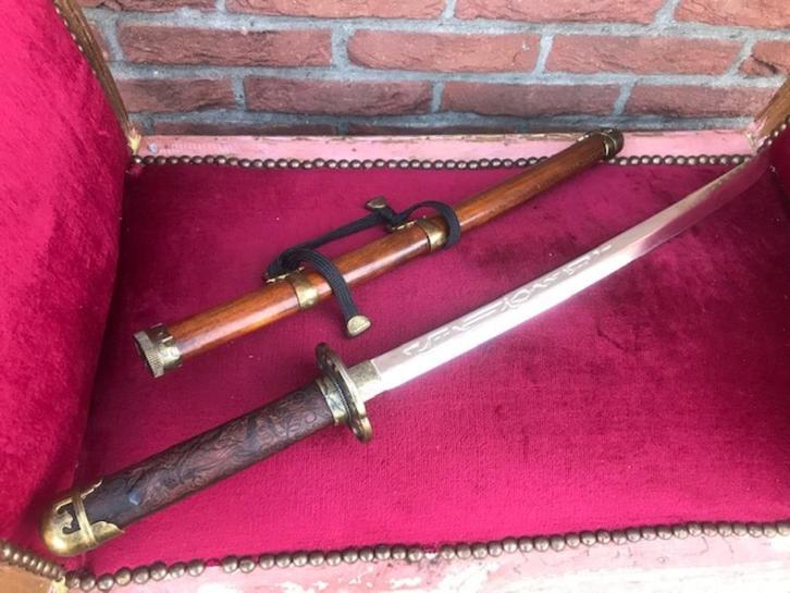 fraai kort Japans zwaard/ wakizashi, 60 cm, Verzamelen, Militaria | Algemeen, Overige soorten, Zwaard of Sabel, Azië, Ophalen of Verzenden