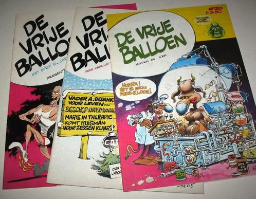 Strips De Vrije Balloen nr 7 8 en 30 uit 1977 ZGAN, Boeken, Stripboeken, Zo goed als nieuw, Eén stripboek, Ophalen of Verzenden