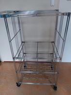 Huishoud trolly op wieltjes. Ijzer met wijnrek, Huis en Inrichting, Keuken | Keukenbenodigdheden, Ophalen