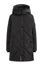 grijze gewatteerde middellange jas WE mt 170-176 twv 70,00, Kinderen en Baby's, Kinderkleding | Maat 170, WE, Meisje, Ophalen of Verzenden