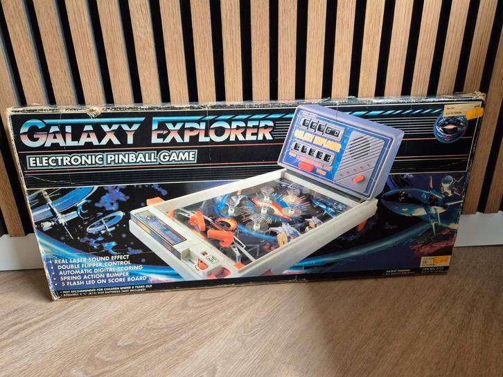 Vintage Galaxy Explorer Flipperkast, Antiek en Kunst, Antiek | Speelgoed, Ophalen of Verzenden