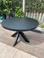 Ronde eettafel mangohout/110cm, Huis en Inrichting, Tafels | Eettafels, Ophalen, Rond, Nieuw, Vier personen