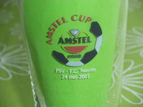 Amstel Cup/ PSV - FC Twente 24 mei 2001 bierglas, Verzamelen, Sportartikelen en Voetbal, Zo goed als nieuw, Overige typen, F.C. Twente
