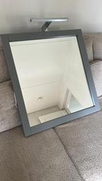 Spiegel met lamp, Huis en Inrichting, Woonaccessoires | Spiegels, Ophalen of Verzenden, Zo goed als nieuw, Rechthoekig, Minder dan 100 cm
