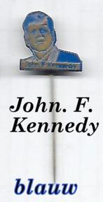 sp207  ( Blauw) speldje van President Kennedy, Verzamelen, Gebruikt, Ophalen of Verzenden, Speldje of Pin, Overige onderwerpen