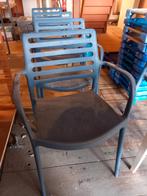 10 Blauwe Stoelen - Stapelbaar, Huis en Inrichting, Stoelen, Ophalen, Gebruikt, Blauw, Vijf, Zes of meer stoelen