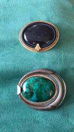 Twee broches van Langani, Overige materialen, 4 tot 7 cm, Blauw, Ophalen of Verzenden