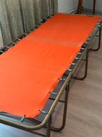 Retro stretcher / ligbed. Metalen frame met stevig katoen., Ophalen, Gebruikt, Metaal
