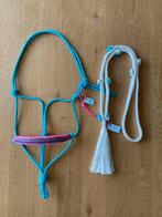 Touwhalster + fleurs neckrope. COB. Turquoise roze wit, Dieren en Toebehoren, Ophalen of Verzenden, Zo goed als nieuw