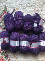 Paars gemeleerde wol, Hobby en Vrije tijd, Breien en Haken, Ophalen of Verzenden, Zo goed als nieuw, Breien of Haken, Wol of Garen
