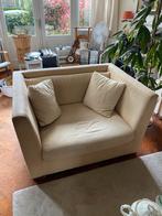 Loveseat fauteuil beige, Huis en Inrichting, Banken | Sofa's en Chaises Longues, Minder dan 150 cm, Stof, Eenpersoons, 75 tot 100 cm