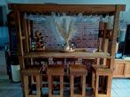 Bar/ Eettafel, Ophalen, Zo goed als nieuw, Inclusief barstoelen