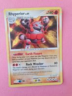 Rhyperior 12/130 holo pokemon kaart, Ophalen of Verzenden, Zo goed als nieuw, Losse kaart