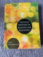Statistical Methods for Business and Economics- Nieuwenhuis, Boeken, Ophalen of Verzenden, Beta, Zo goed als nieuw, WO