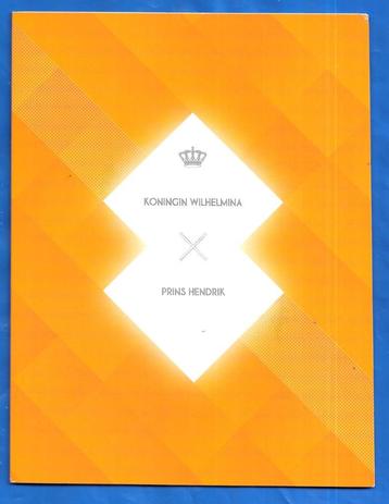 Postzegelmap 5 Kon. Echtparen Koningin Wilhelmina & Hendrik beschikbaar voor biedingen