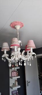 kroonluchter met kapjes PIP Studio stijl, Huis en Inrichting, Lampen | Kroonluchters, Ophalen, Zo goed als nieuw, Kunststof