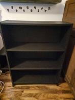 Zwarte boekenkast, Huis en Inrichting, Kasten | Boekenkasten, Ophalen, Met plank(en), Gebruikt, 100 tot 150 cm