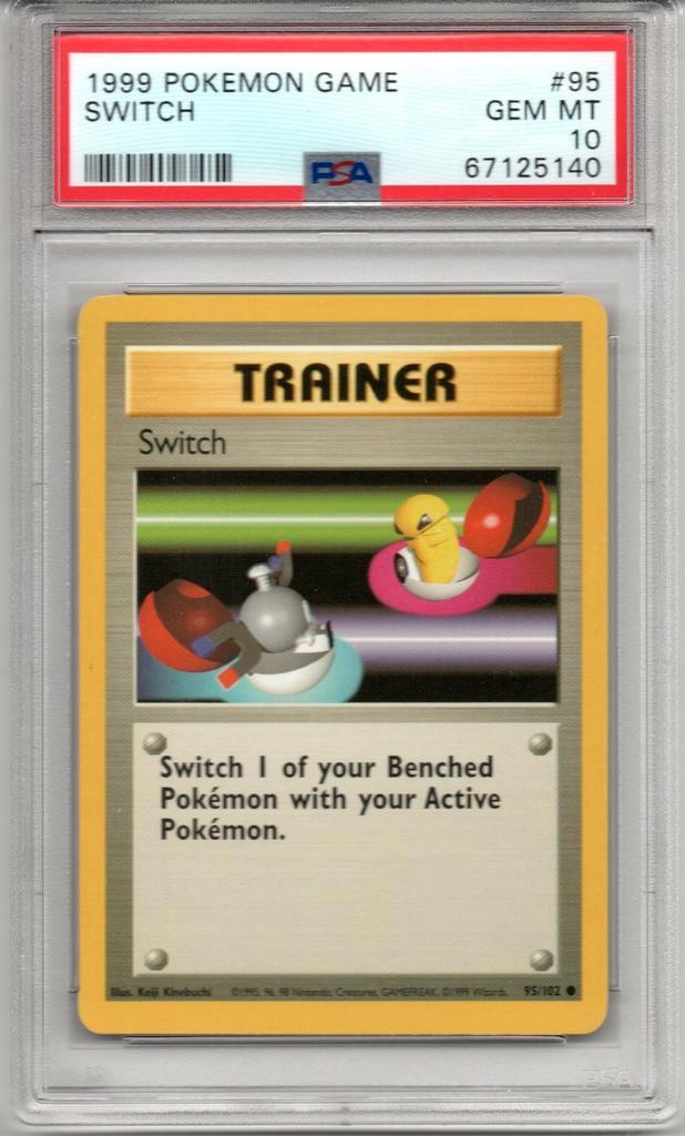 Switch Psa 10 Base set unlimited, Hobby en Vrije tijd, Verzamelkaartspellen | Pokémon, Zo goed als nieuw, Ophalen of Verzenden