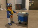 Playmobil Stewardess met Karretje, Ophalen of Verzenden, Gebruikt, Overige typen