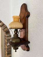 Vintage wandlamp, Ophalen, Gebruikt, Glas