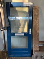 Hardhouten voordeur, Doe-het-zelf en Verbouw, Deuren en Horren, Ophalen, 80 tot 100 cm, 200 tot 215 cm, Buitendeur