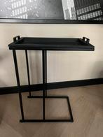 Side table - banktafeltje zwart hout, Huis en Inrichting, Tafels | Sidetables, Ophalen, Zo goed als nieuw, 25 tot 50 cm, Rechthoekig