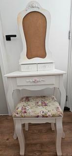 Opknapper: Vintage (kinder) kaptafel met kruk, Huis en Inrichting, Ophalen, Minder dan 50 cm, Gebruikt, 100 tot 150 cm