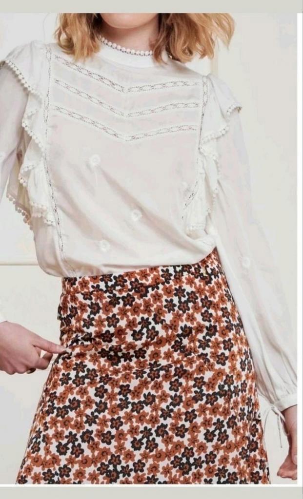 Fabienne Chapot Pomme top/ blouse maat 42 *nieuw *, Kleding | Dames, Blouses en Tunieken, Nieuw, Maat 42/44 (L), Beige, Ophalen of Verzenden