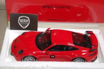 SALE !! PORSCHE 911 992 GT3 indian red Minichamps WRH beschikbaar voor biedingen