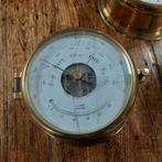 Ronde koperen L. J. Harri scheeps barometer, Ophalen of Verzenden, Gebruikt