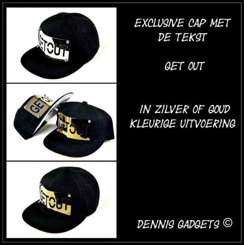 Dennis Gadgets: Exclusive cap Get Out, Kleding | Heren, Hoeden en Petten, Nieuw, Pet, One size fits all, Ophalen of Verzenden