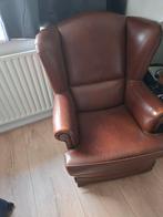 Bruine lederen fauteuil - comfortabel!, Ophalen