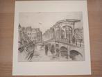 Piet van Asperen prent Magere Brug?, Antiek en Kunst, Verzenden