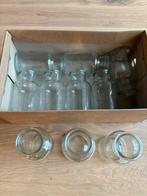 Set van glazen vaasjes | 10 kleine vazen voor bruiloft, Ophalen, Wit, Minder dan 50 cm, Glas