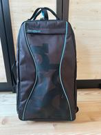 Zwarte rolkoffer 35L, Sieraden, Tassen en Uiterlijk, Koffers, Gebruikt, Hard kunststof, 55 cm of meer, Wieltjes