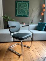 Gispen Vintage Buisframe Fauteuil, Huis en Inrichting, Fauteuils, Ophalen, Kunststof, Gebruikt, Minder dan 75 cm