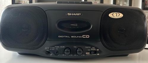 Nette Sharp radio cassette cd speler begin jaren 90, Antiek en Kunst, Antiek | Tv's en Audio, Ophalen of Verzenden