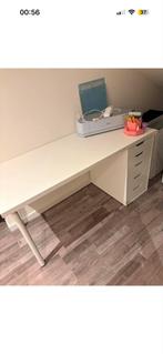 IKEA Bureau met Ladeblok, Huis en Inrichting, Bureaus, Ophalen, Zo goed als nieuw, Bureau