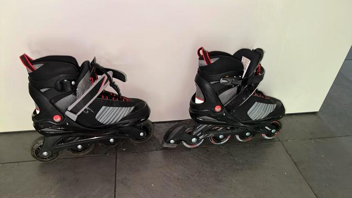 Crivit skeelers Zwart/Rood – Maat 37 t/m 41 – Nette Staat, Sport en Fitness, Skeelers, Zo goed als nieuw, Inline skates 4 wielen
